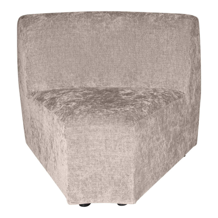 Lujo sofa white 9852 fiore fabric corner piece