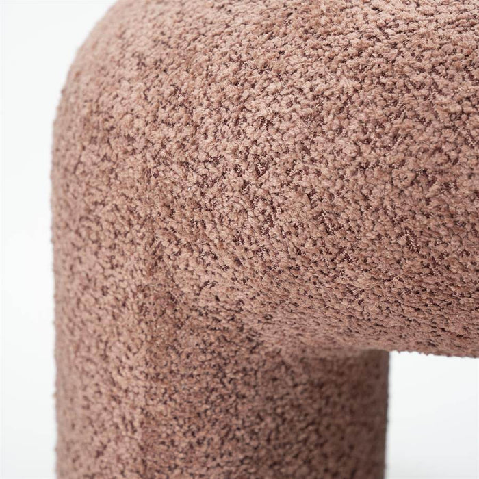 Poef Sahi - terracotta roze