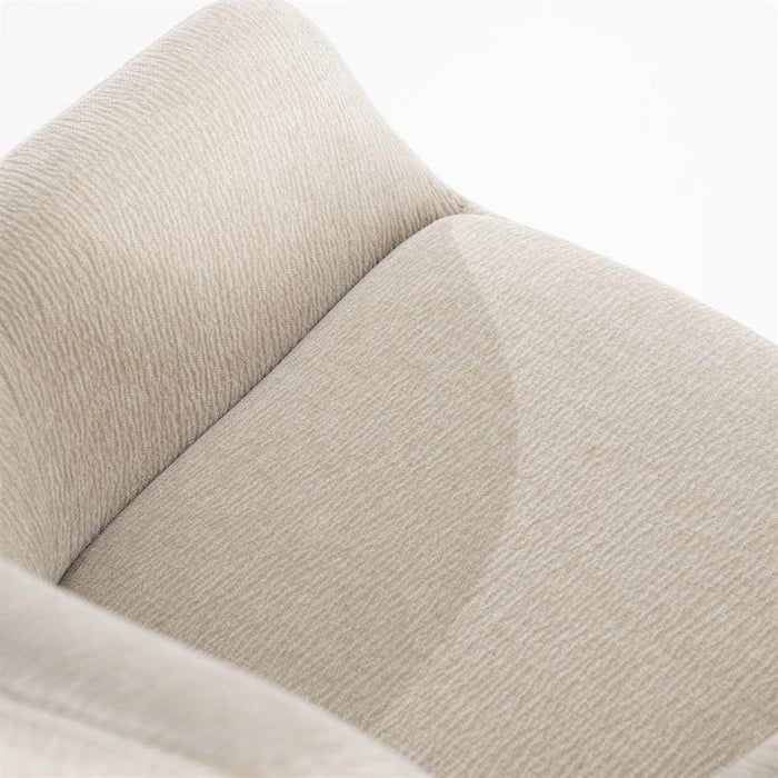 Draaibare Eetkamerstoel Bliss met armsteun - beige