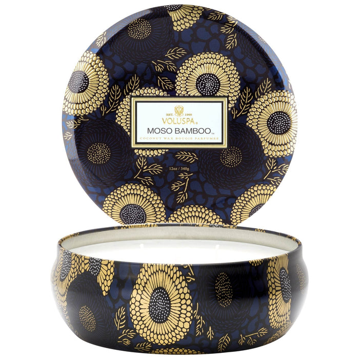 Voluspa Geurkaars Moso Bamboo 3 Lonten Tin