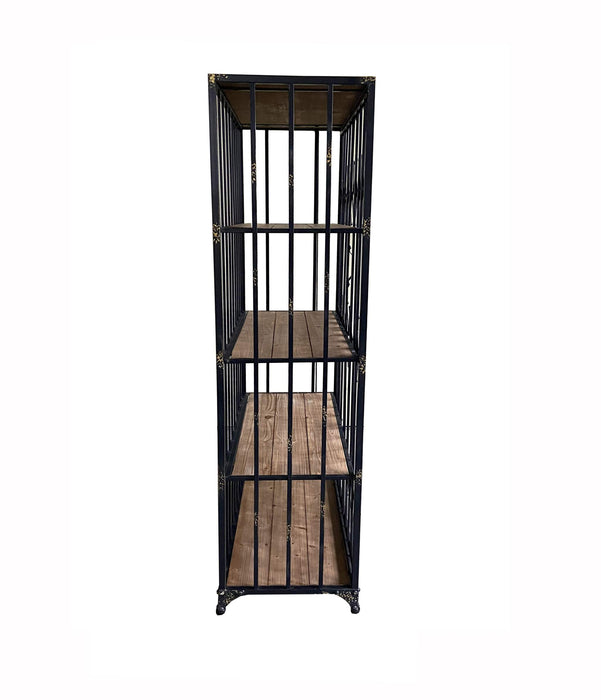 Alivator kast metaal en houten plank