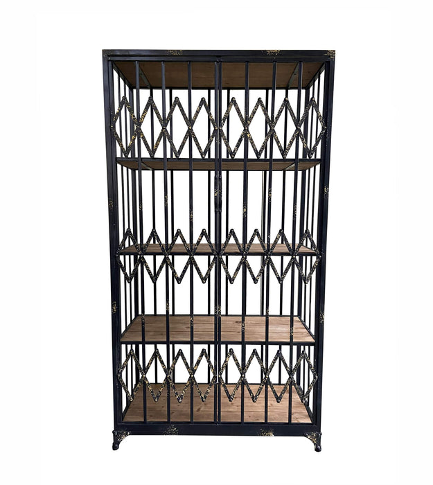 Alivator kast metaal en houten plank