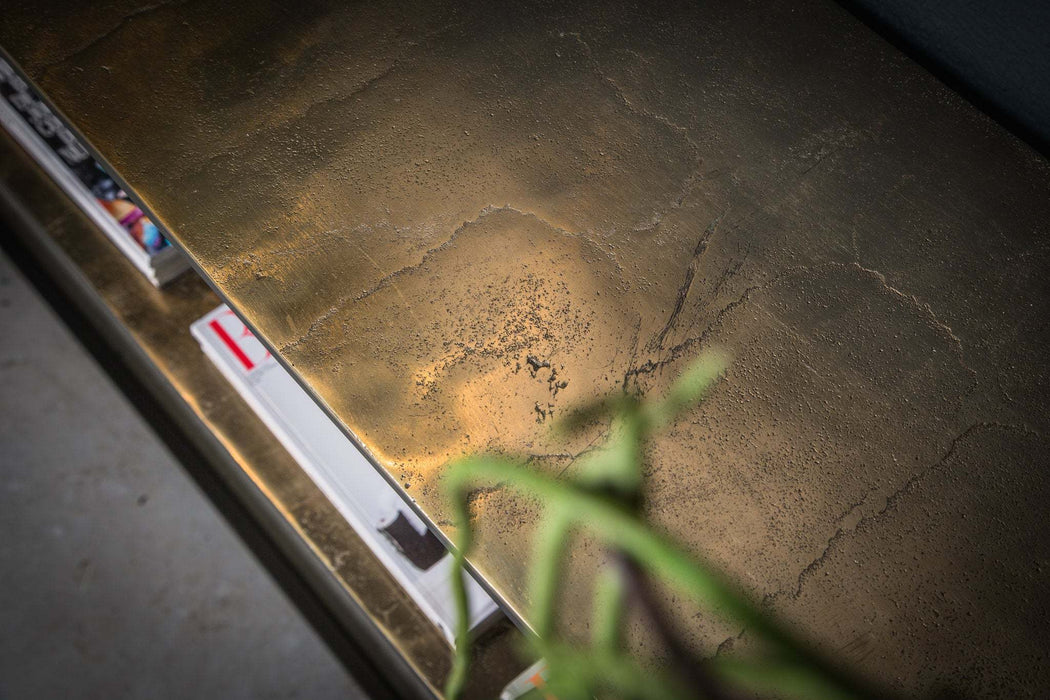Kae Goude bijzettafel aluminium met ijzer rect