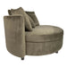 Fayen Velvet groen fauteuil half rond KD