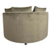 Fayen Velvet groen fauteuil half rond KD