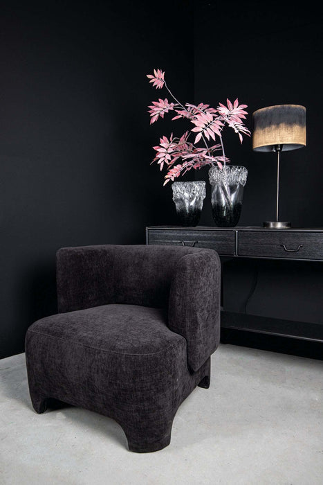 Ray Black houten sidetable metalen frame 2 lades