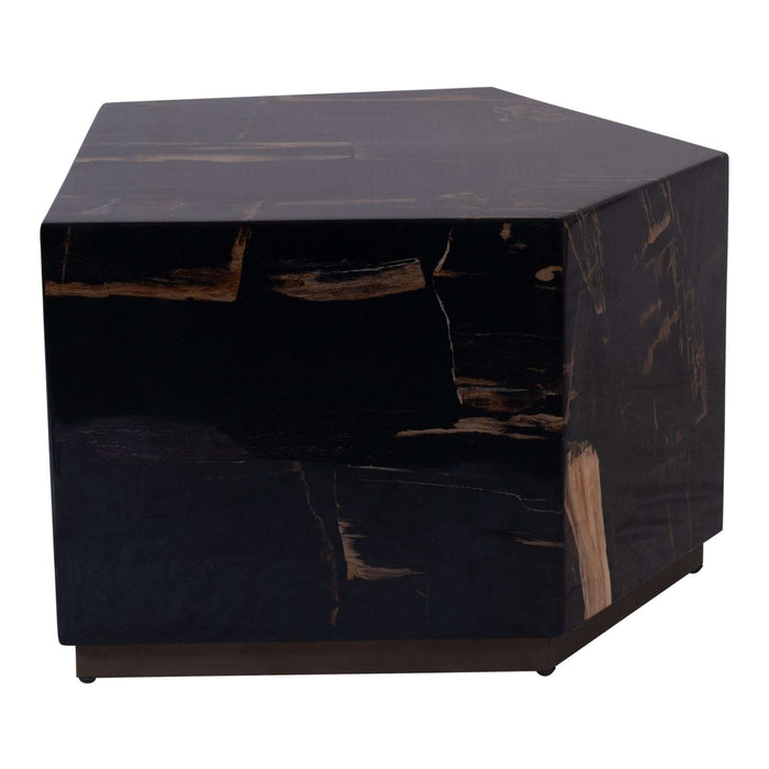 Rayn Versteend hout zwarte salontafel M