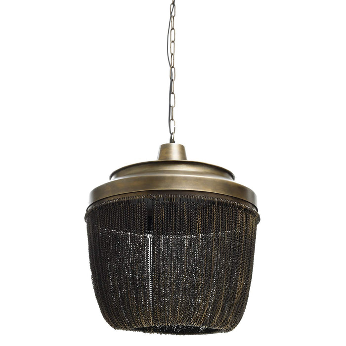 Zelivo Gold ijzeren hanglamp deco kettingen rond L