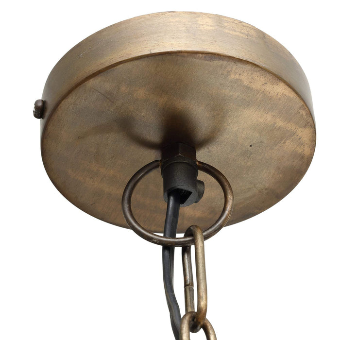 Zelivo Gold ijzeren hanglamp deco kettingen rond L