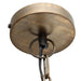 Zelivo Gold ijzeren hanglamp deco kettingen rond L