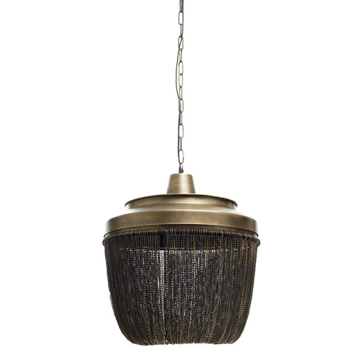 Zelivo Gold ijzeren hanglamp deco kettingen rond L