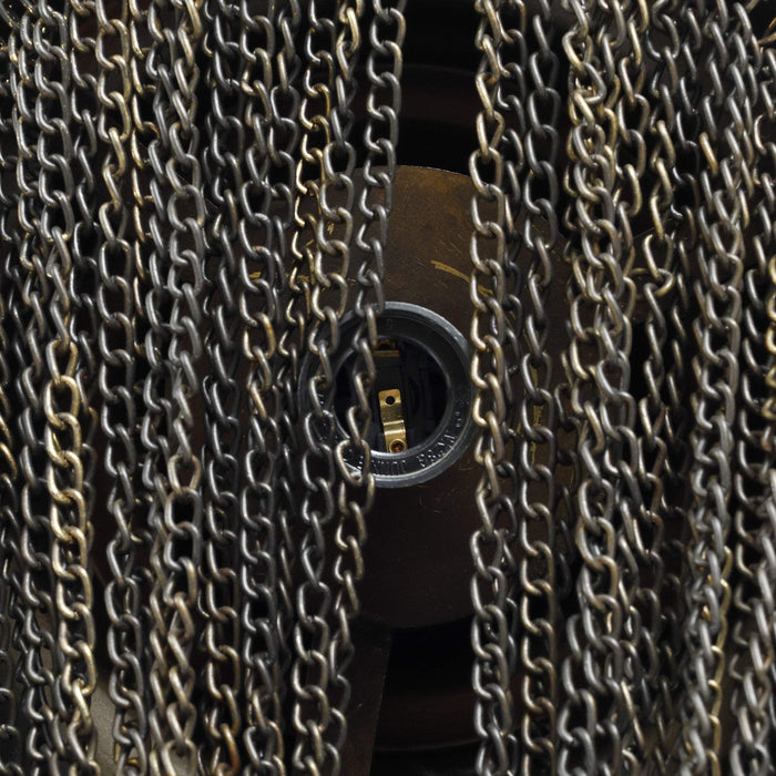 Zelivo Gold ijzeren hanglamp deco kettingen rond S
