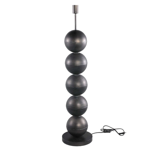 Lonza zwart metalen vloerlamp opgestapelde bollen rond