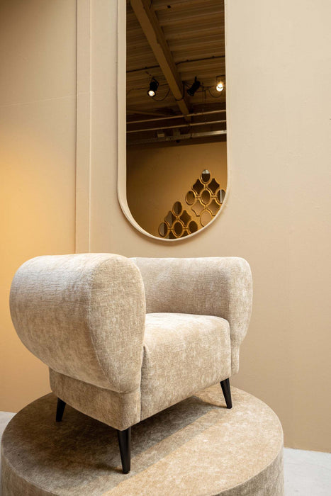 Elefan Cream fauteuil ronde armleuning