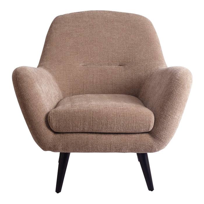 Donny Cream fauteuil zwarte houten poten