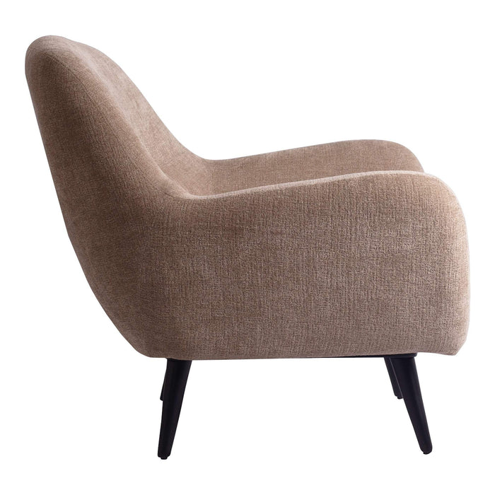 Donny Cream fauteuil zwarte houten poten