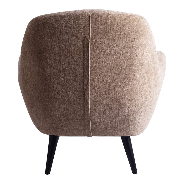 Donny Cream fauteuil zwarte houten poten