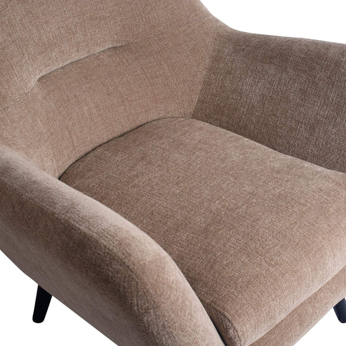 Donny Cream fauteuil zwarte houten poten