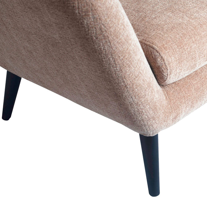 Donny Cream fauteuil zwarte houten poten