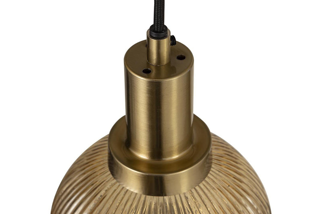 Juliet Amber glazen hanglamp 8 stuks swirl