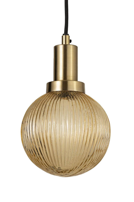 Juliet Amber glazen hanglamp 8 stuks swirl