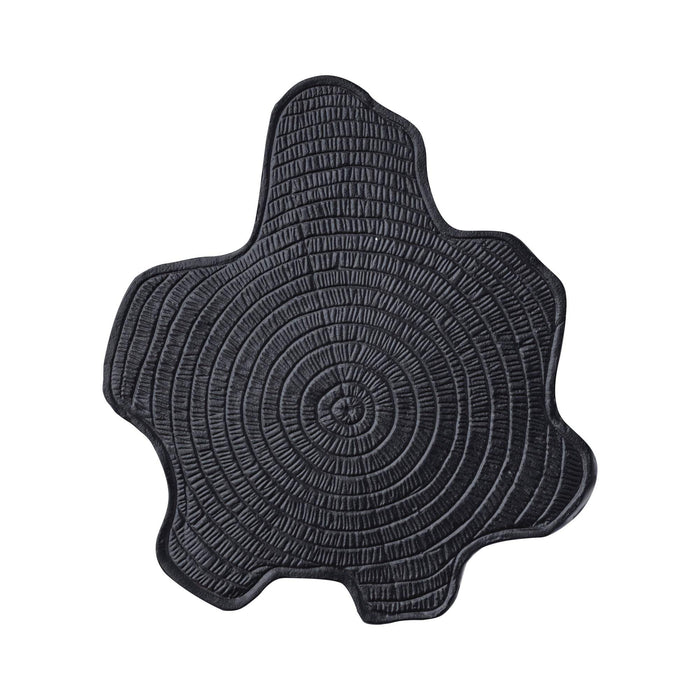 Fennah Zwart mat alu bijzettafel boom hout vorm S