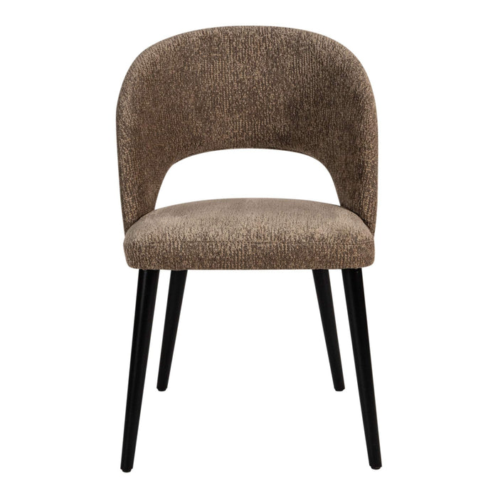 Abierto Taupe eetkamerstoel in nancistof