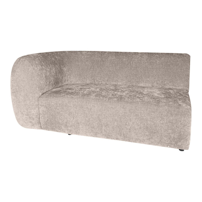 Lujo sofa white 9852 fiore fabric 2 seater arm L
