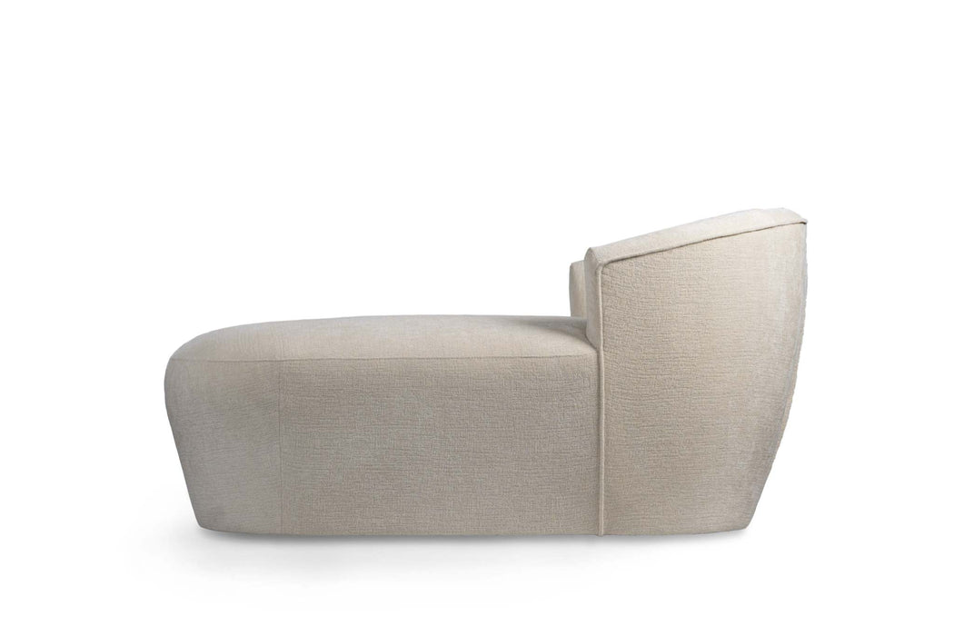 Grasa Wit fiore stof lange bank fauteuil