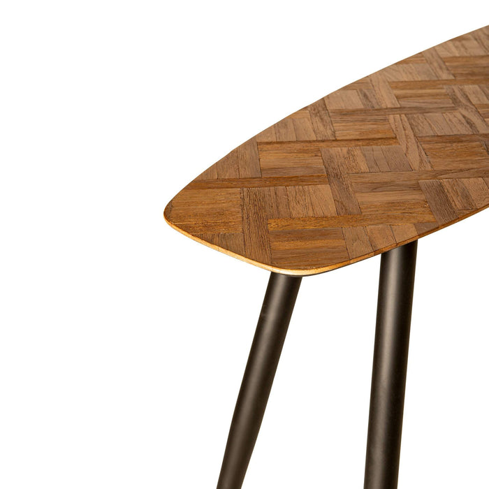Tyano Natural gerecycled teakhouten bijzettafel