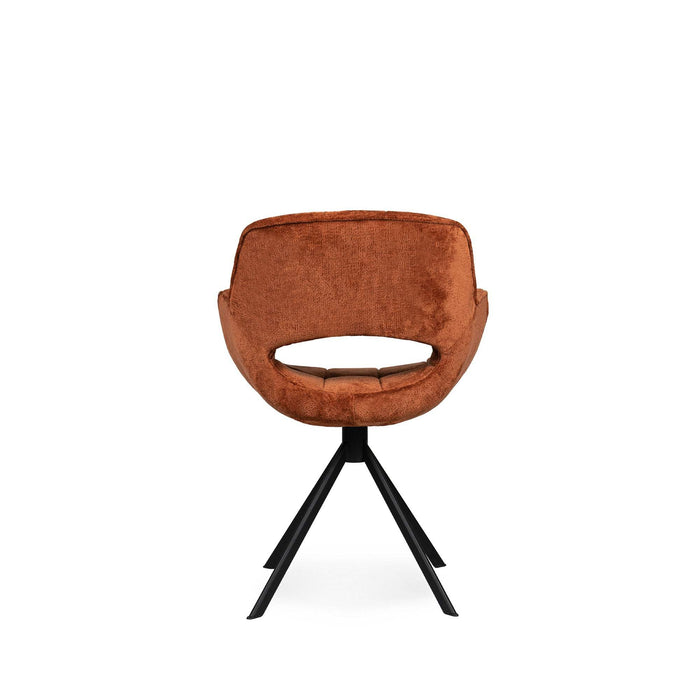 Link Dining chair berge 3032 rust fabric with meta