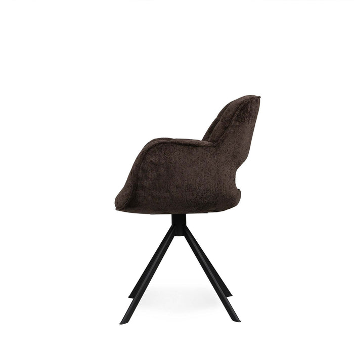 Link Dining chair berge 1072 dark grey fabric with