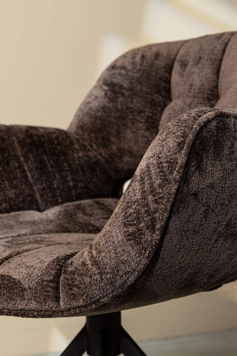 Link Dining chair berge 1072 dark grey fabric with
