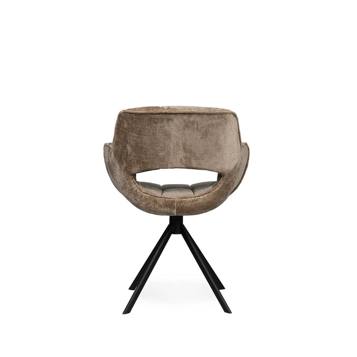 Link Dining chair berge 1042 beige fabric with met