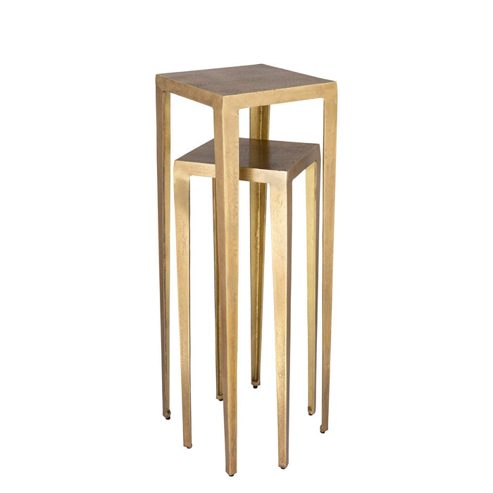 Rivva Messing gegoten alu vierkante bijzettafel sv2 hoog