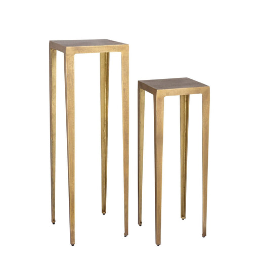 Rivva Messing gegoten alu vierkante bijzettafel sv2 hoog