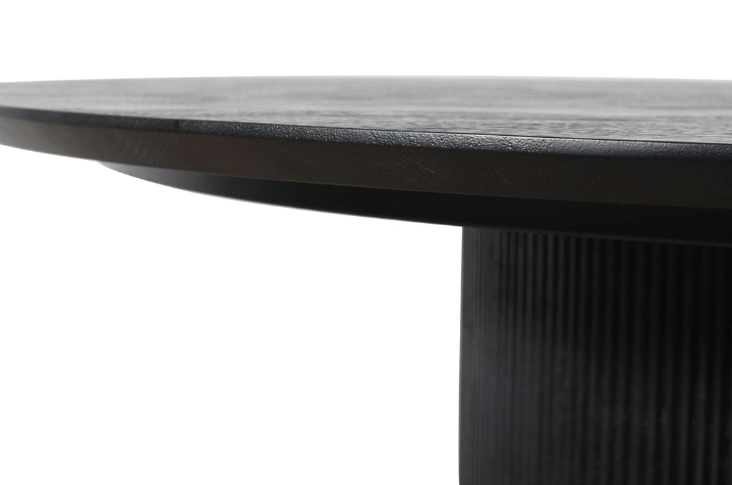 Xelle zwarte ronde salontafel 150 cm