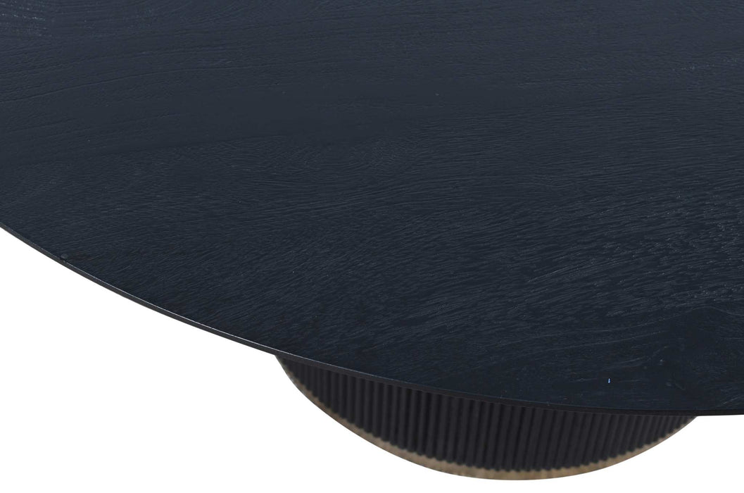 Xelle zwarte ronde salontafel 150 cm