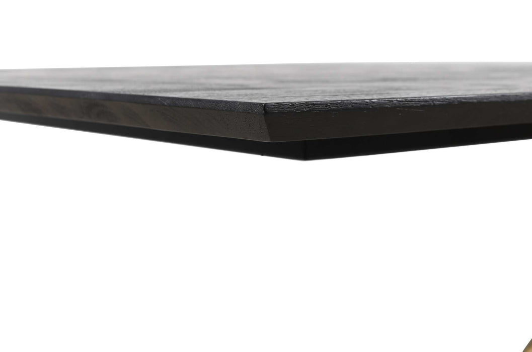 Alore zwart goud eettafel rechthoek