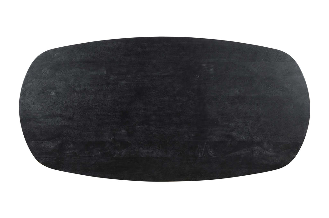 Alore zwart goud eettafel ovaal
