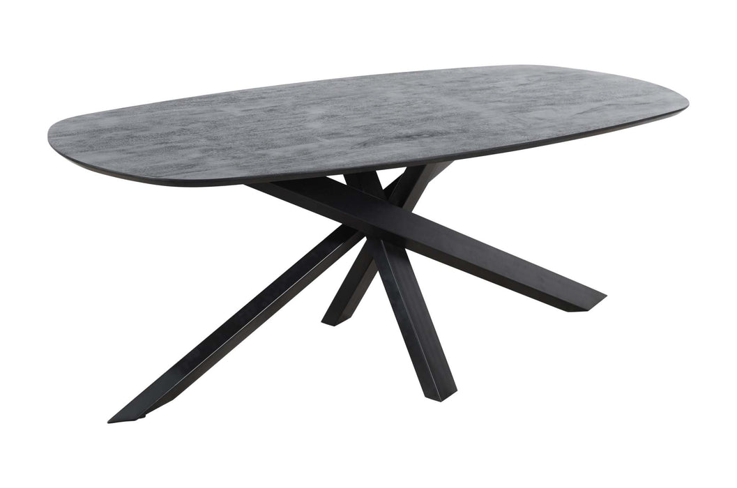 Alore zwarte eettafel ovaal 280 cm
