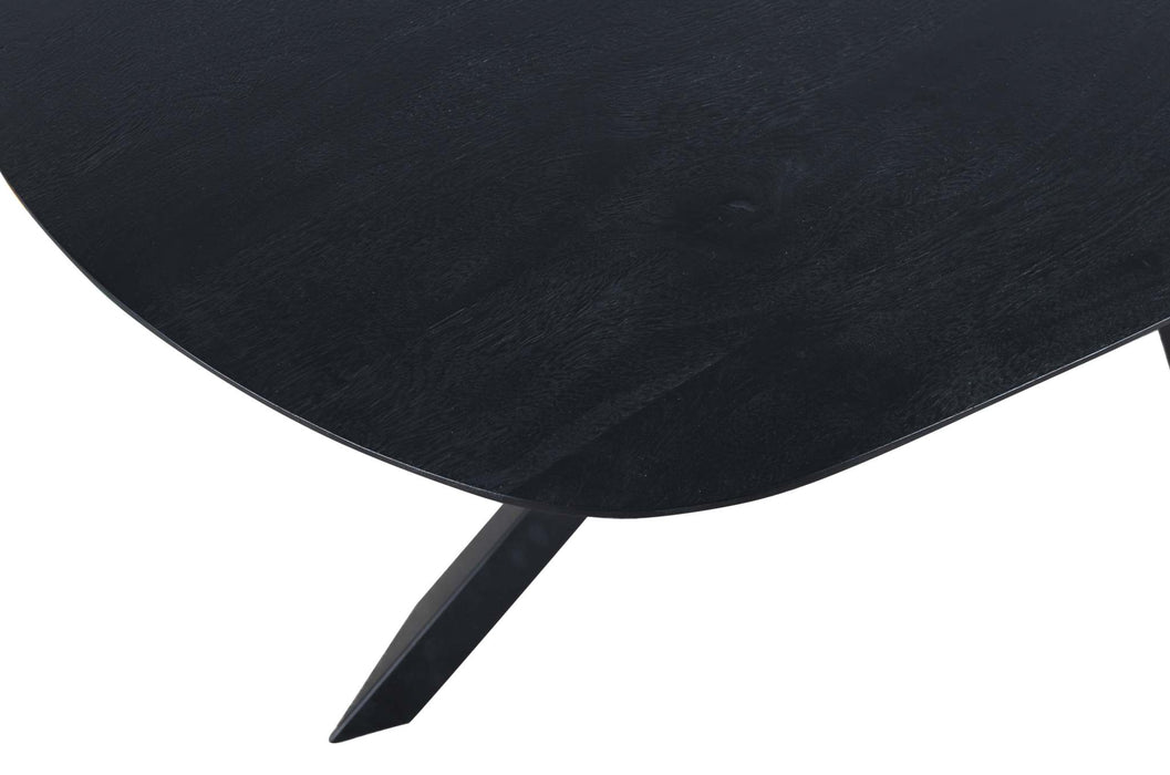 Alore zwarte eettafel ovaal 280 cm