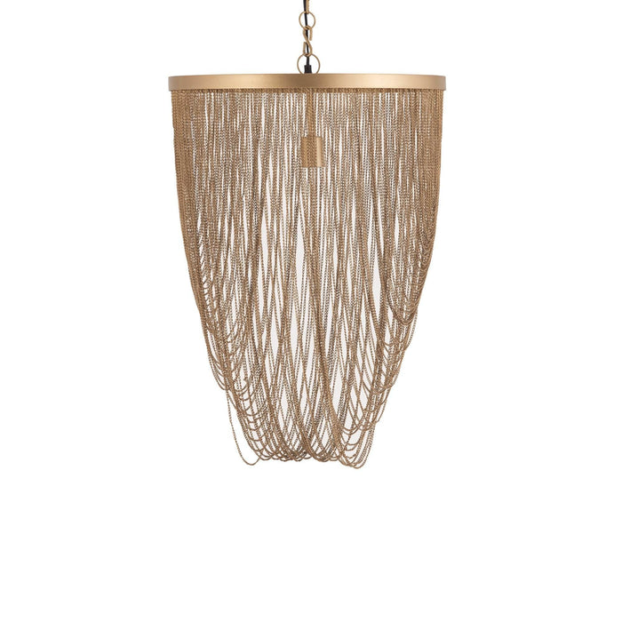 Nishan Gold ijzeren kettingen ronde hanglamp S
