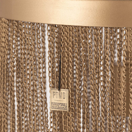 Brenton Gold ijzeren kettingen ronde hanglamp L