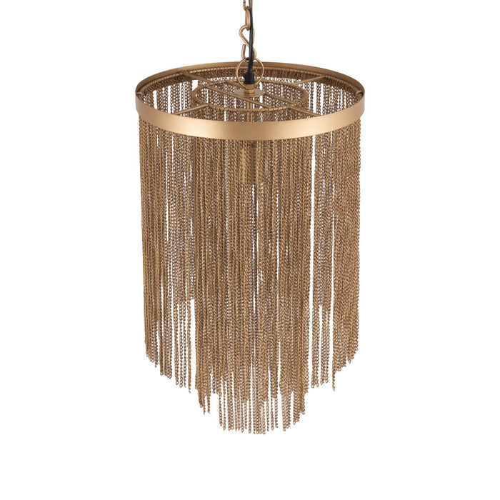 Brenton Gold ijzeren kettingen ronde hanglamp L