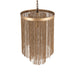 Brenton Gold ijzeren kettingen ronde hanglamp L