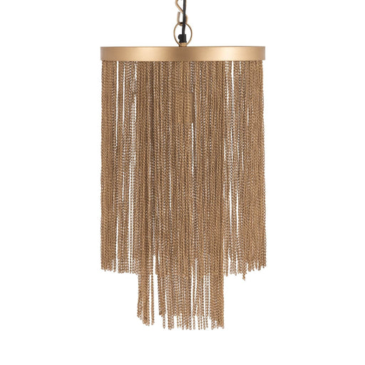 Brenton Gold ijzeren kettingen ronde hanglamp L