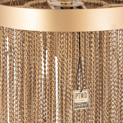 Brenton Gold ijzeren kettingen ronde hanglamp S