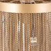Brenton Gold ijzeren kettingen ronde hanglamp S