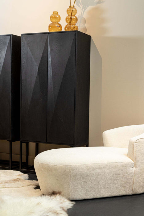 Onyx kast zwart 2 drs